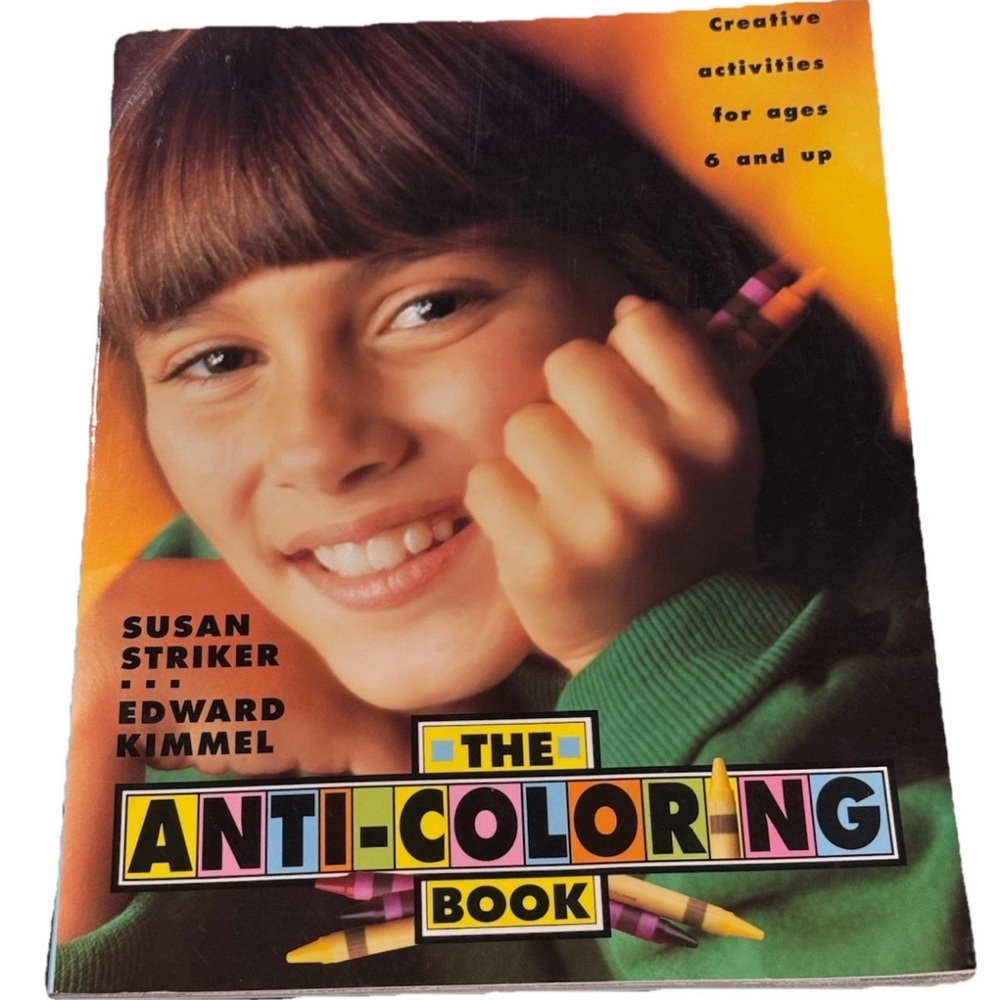 Vintage 1984 The Anti-Coloring Book new